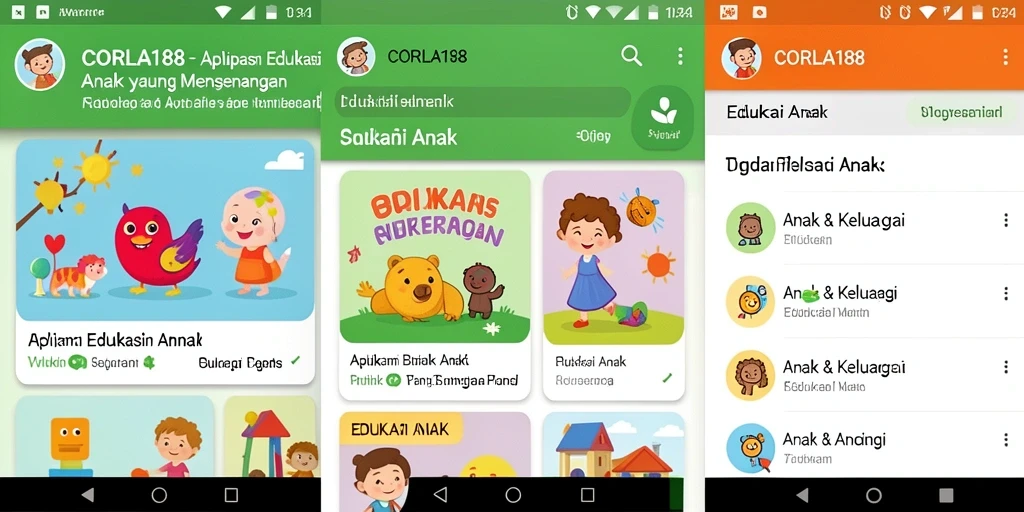 Tampilan antarmuka edukatif yang menarik dari CORLA188.