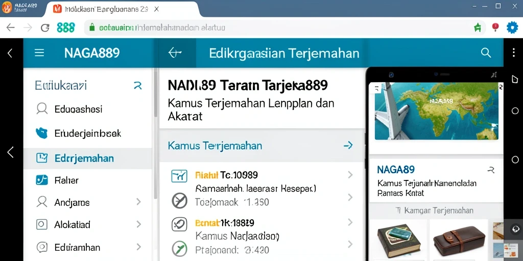 Tampilan antarmuka NAGA889 yang sederhana dan efisien.