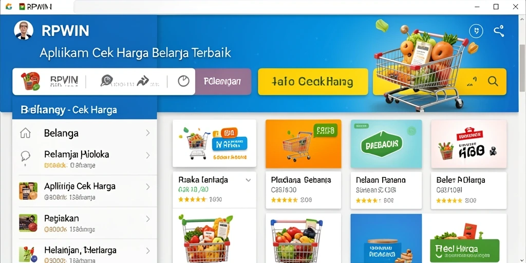 Tampilan antarmuka RPWIN menunjukkan fitur Cek Harga yang mudah digunakan.