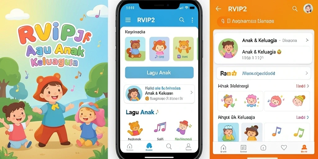 Tampilan utama aplikasi RVIP2 yang menarik dan interaktif untuk anak-anak.