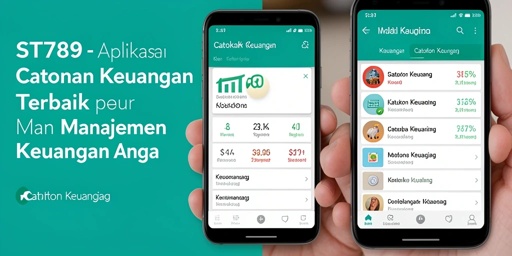 Antarmuka ST789 menunjukkan fitur Catatan Keuangan yang lengkap.